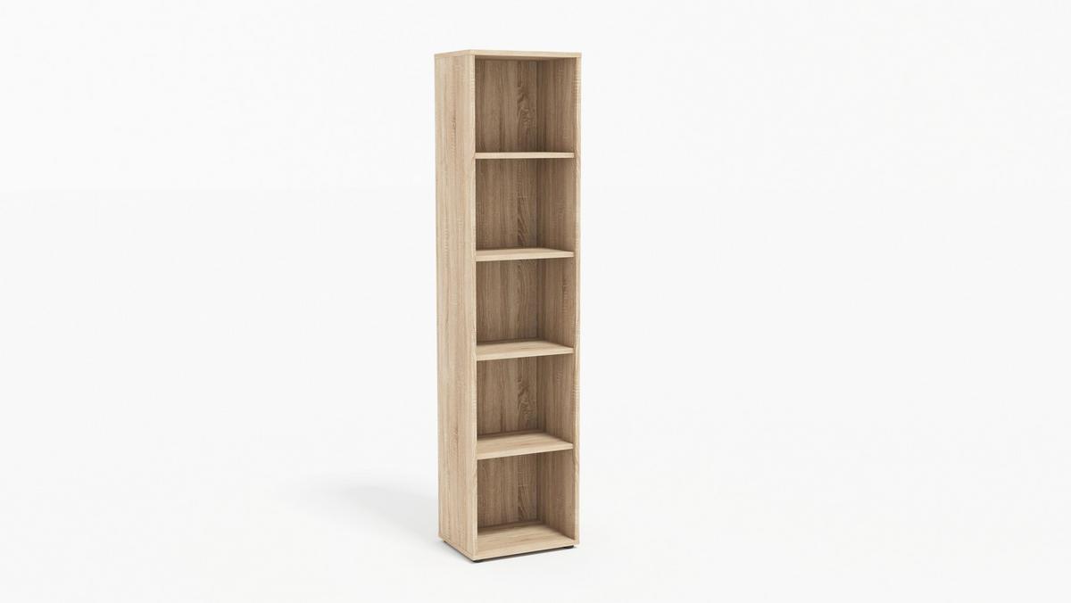 AKTENSCHRANK OFFICE EDITION - SW SET 4 - Hellgrau/Sonoma Eiche, MODERN, Holzwerkstoff (128,5/185,6/33cm) - MID.YOU