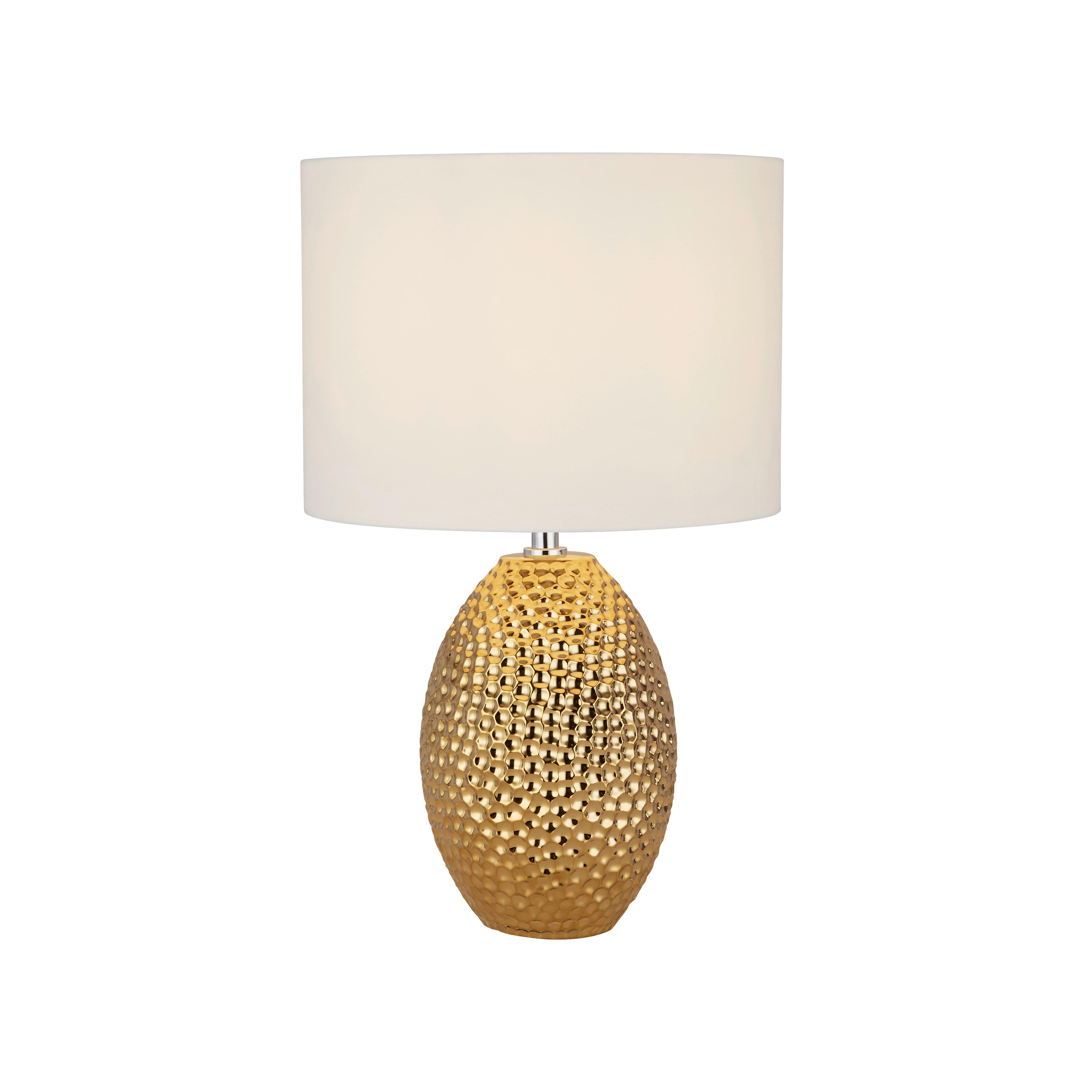 Tischleuchte Eu1034-1go - Goldfarben, Design, Keramik/Kunststoff (28/31cm)