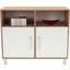 Komód Box - Tölgyfa/Fehér, modern, Faalapú anyag (98/85/40cm) Komód Box - Tölgyfa/Fehér, modern, Faalapú anyag (98/85/40cm)