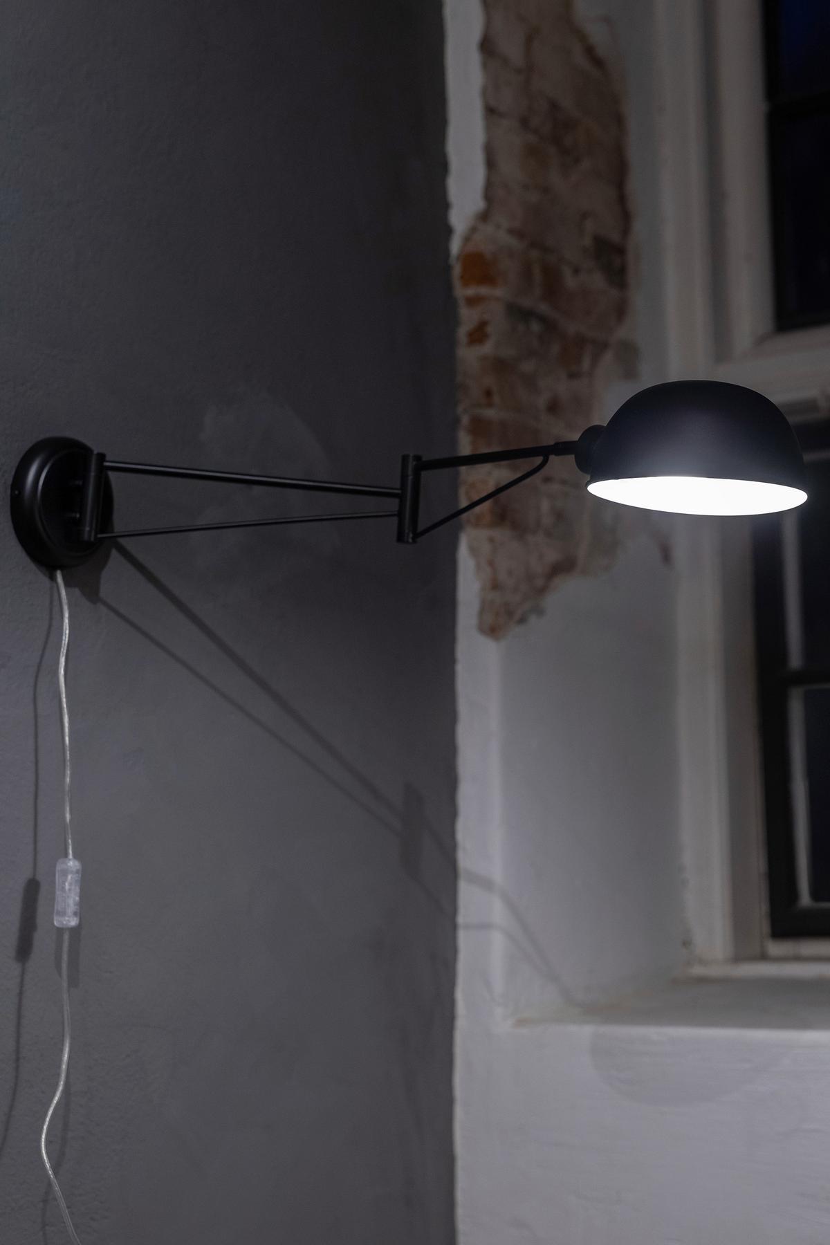 Wandleuchte Portland - Schwarz, Basics, Metall (17,5/76/15,5cm) - Markslöjd