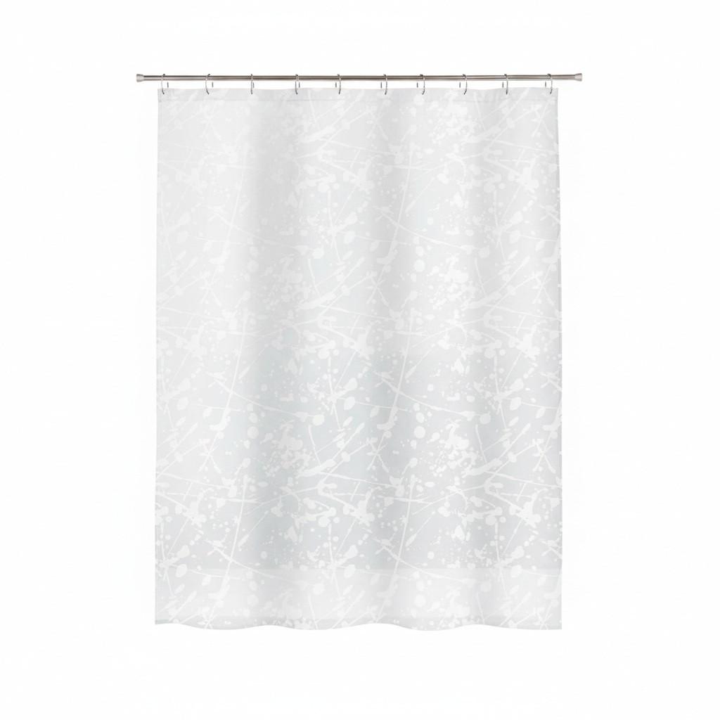 Duschvorhang in Weiß Kunststoff - Weiß, Basics, Kunststoff (180/200cm) - Spirella