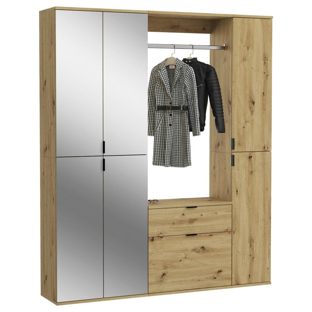 Garderobe Projekt X Eiche Artisan B: 152 cm