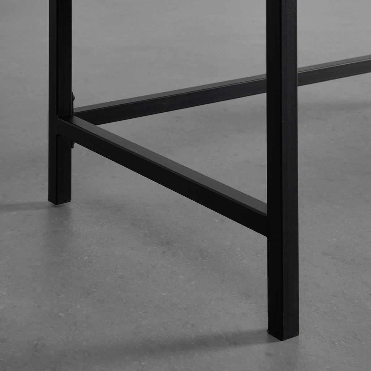 Psací stůl DONETTA 120x60 cm - šedá/černá, Moderní, kov/plast (120/60/75cm) - Bessagi Home