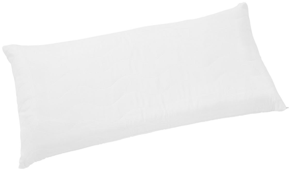 Polster Anti-Schnarch Kissen Benno 40x80 cm Pes/Kaltschaum - Weiß, KONVENTIONELL, Textil (40/80cm) - Primatex