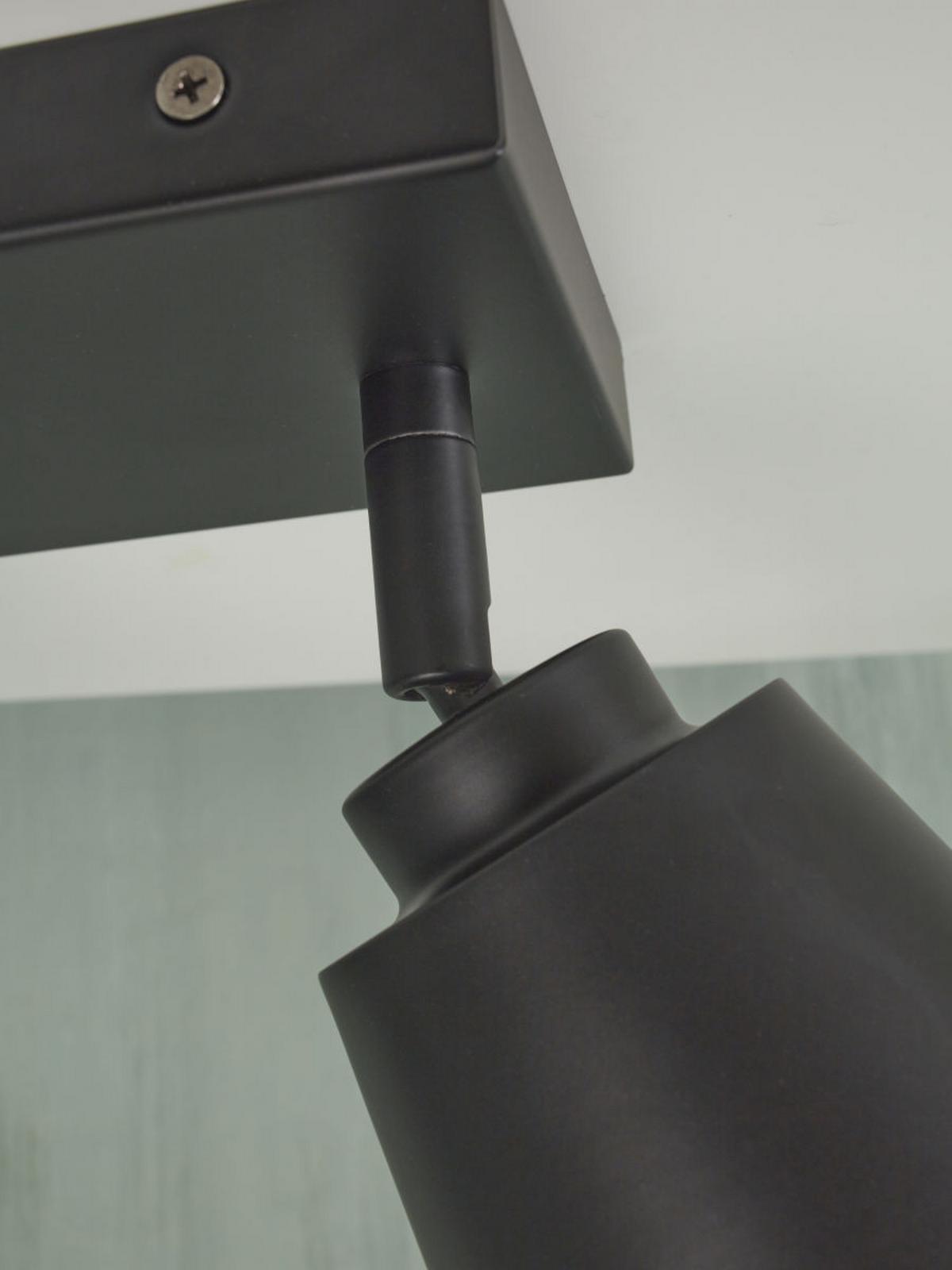 Deckenleuchte Bremen L: 22 cm 2-Flammig - Schwarz, Basics, Metall (22/12/24cm) - It's about Romi