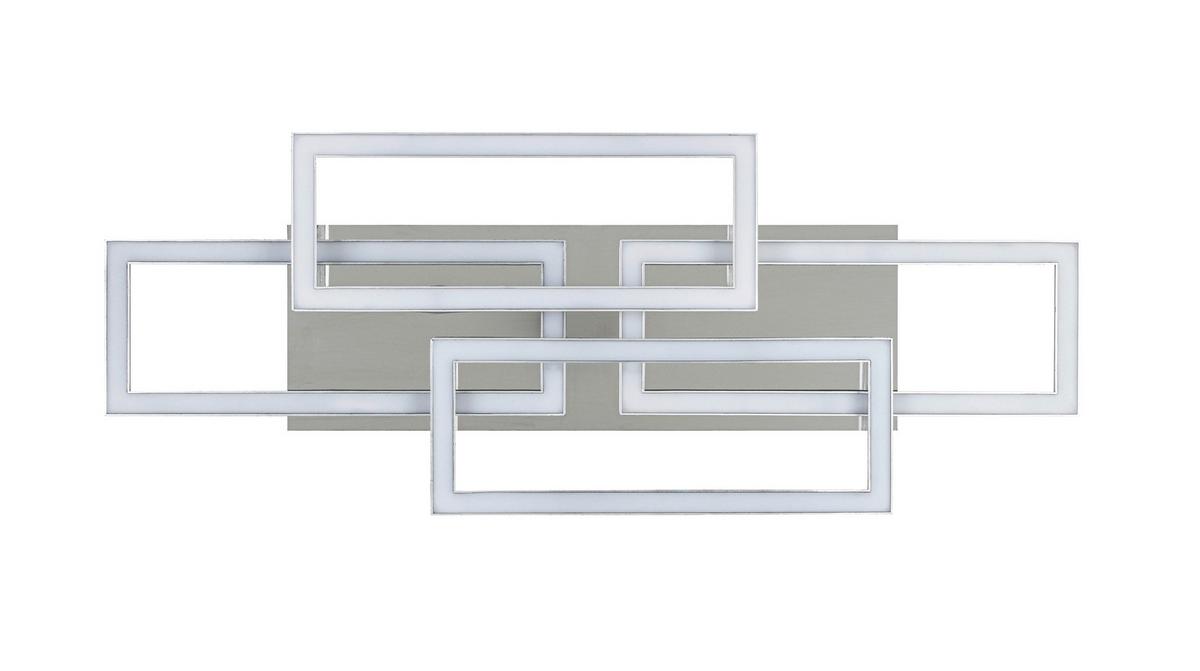 Led-deckenleuchte Niya - Chromfarben/Silberfarben, MODERN, Kunststoff/Metall (72/28,4/8cm) - Luca Bessoni