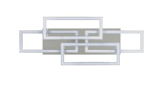 LED-Deckenleuchte Niya - Chromfarben/Silberfarben, MODERN, Kunststoff/Metall (72/28,4/8cm) - Luca Bessoni
