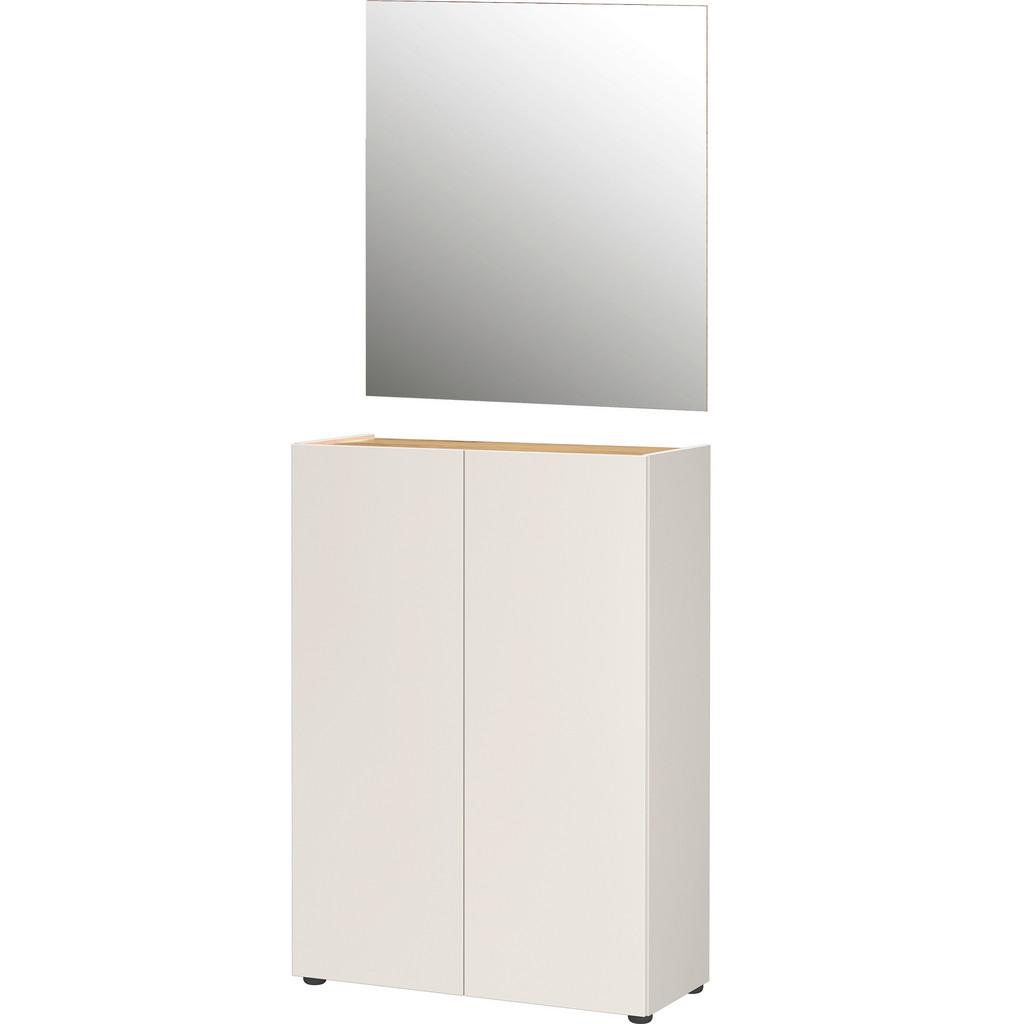 Garderobe Alviano Kaschmir/Eiche Dekor 2-teilig