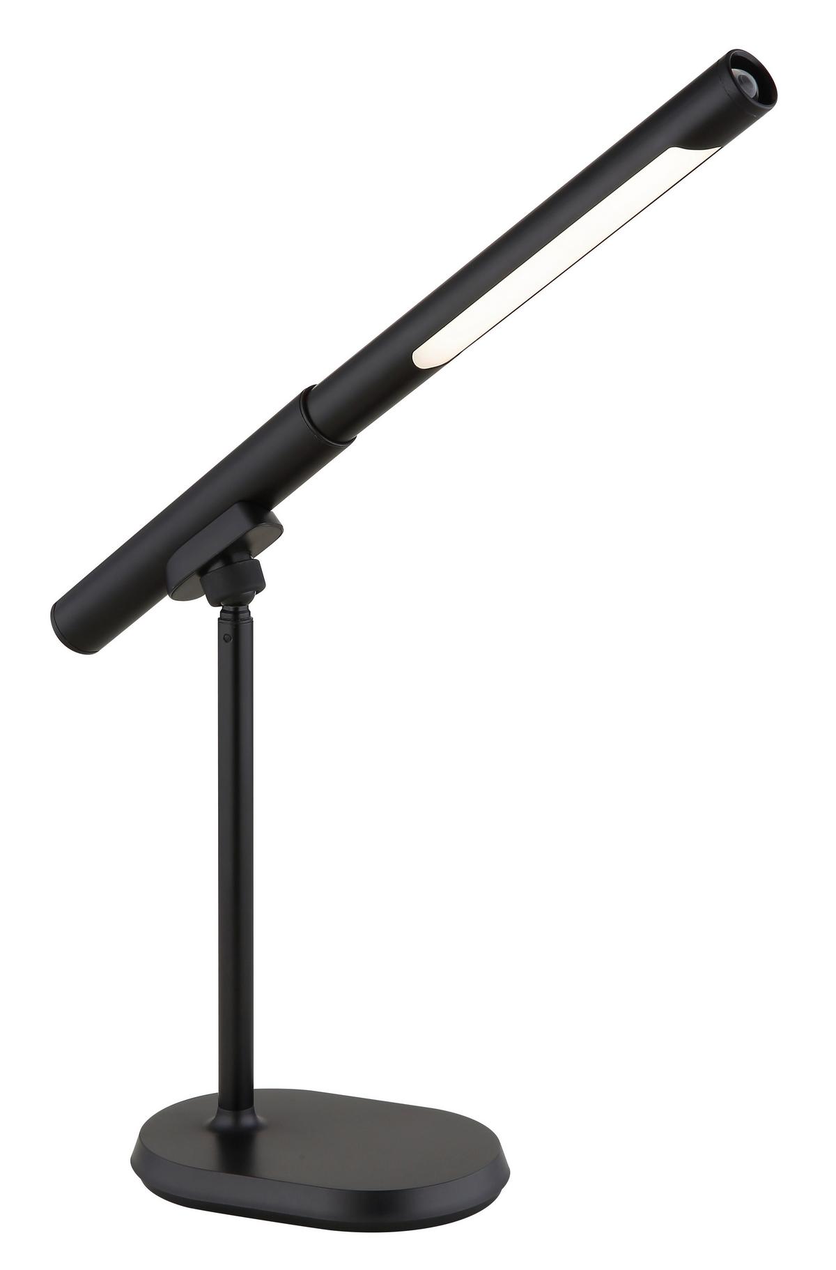 LED-Schreibtischleuchte 58472s - Schwarz/Weiß, Design, Kunststoff/Metall (40,4/10,9/44,5cm) - Globo