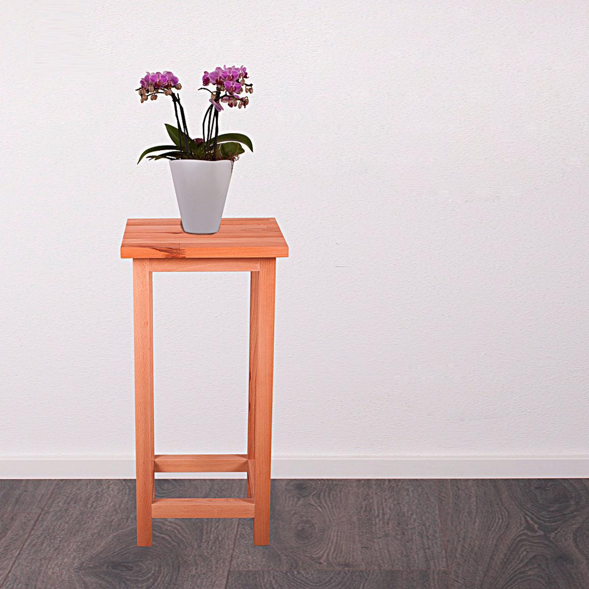 Gartenhocker Marco Echtholz Kernbuche Wetterfest - Kernbuche, Basics, Holz (30/60/30cm) - Gardenson