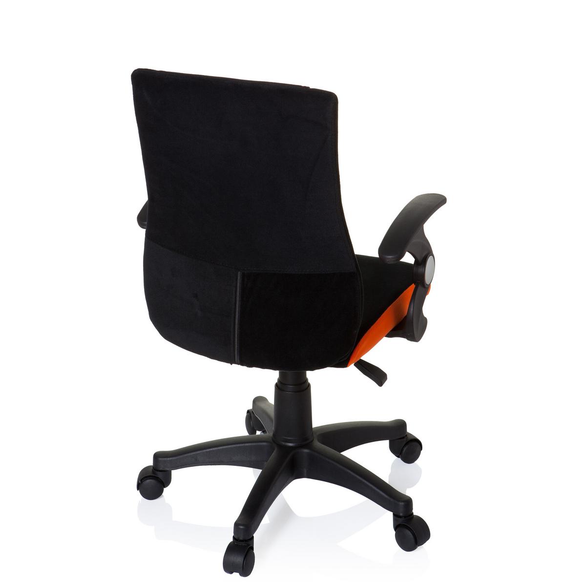 Jugenddrehstuhl Kiddy Pro Al Orange/schwarz - Schwarz/Orange, Basics, Kunststoff (50/87-97/40cm) - MID.YOU