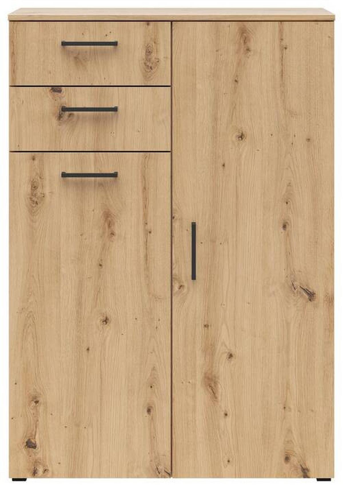 Komód Multistauraum - Artisan tölgy, Modern, faalapú anyag (80/115/40cm) - Carryhome
