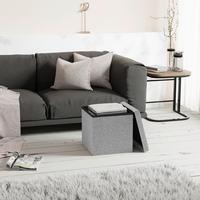 Sitzbox Boxas Hellgrau B: 38 cm - Hellgrau, Basics, Holzwerkstoff/Kunststoff (38/38/38cm) - MID.YOU