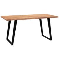 Schreibtisch Wl7.276 - Schwarz/Akaziefarben, MODERN, Holz/Metall (120/60/76cm) - MID.YOU