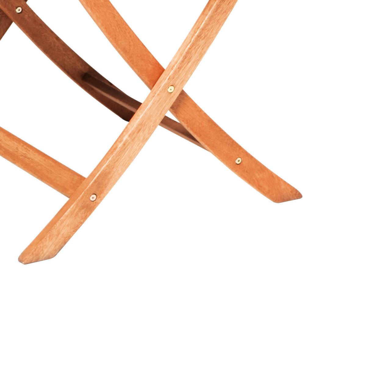 Gartentisch Klappbar Echtholz Ø 110 Cm - Naturfarben, KONVENTIONELL, Holz (110/74/110cm) - Gardenson