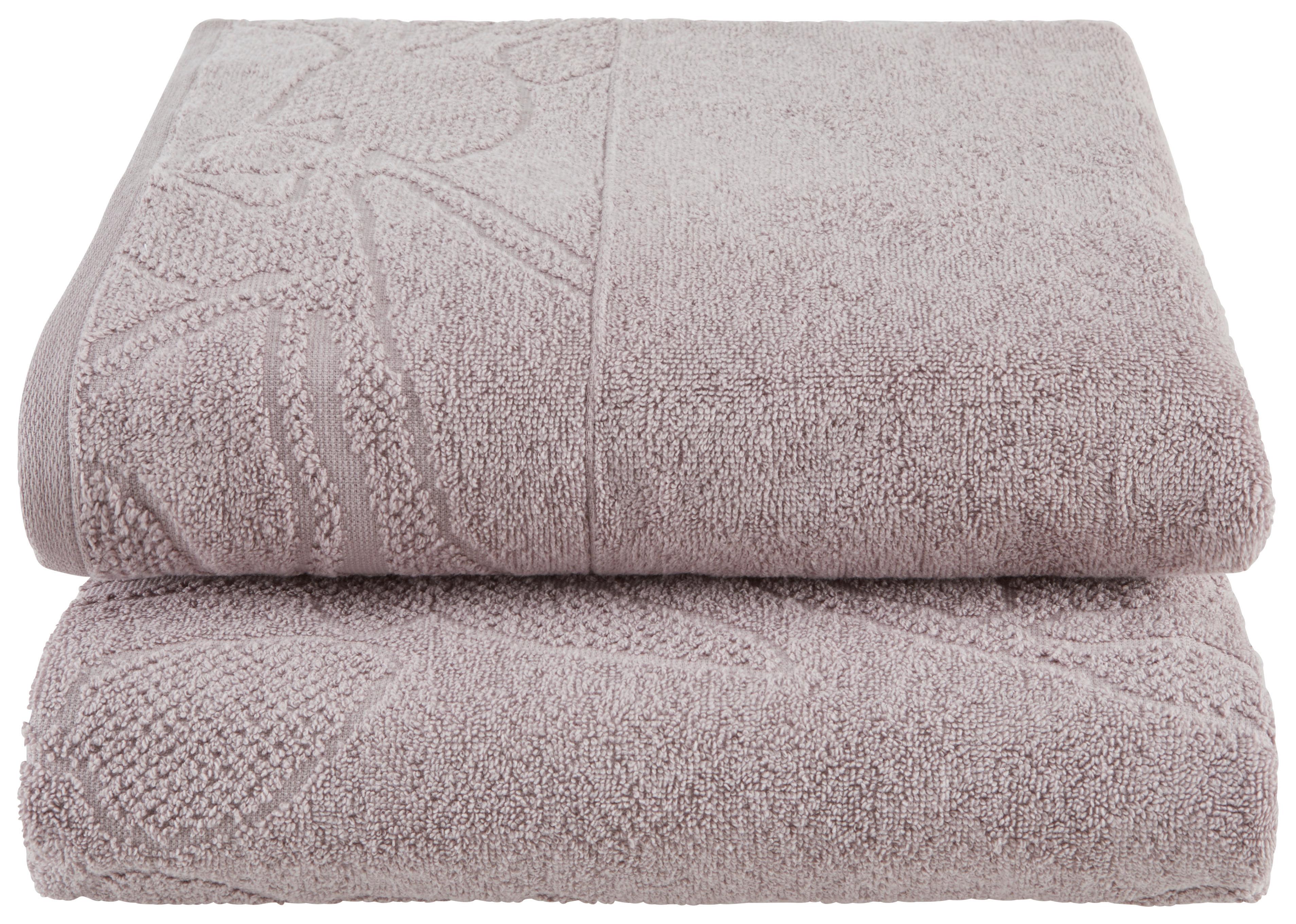Duschtuchset Lucia 2er Pack - Rosa, ROMANTIK / LANDHAUS, Textil (70/130cm) - James Wood