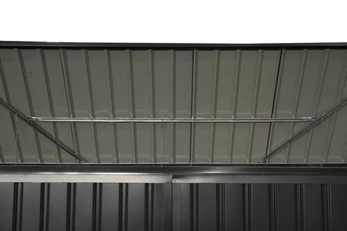 Box na odpadkové koše 240l, 5x3, kov - tmavě šedá, Basics, kov (172/131/100cm)