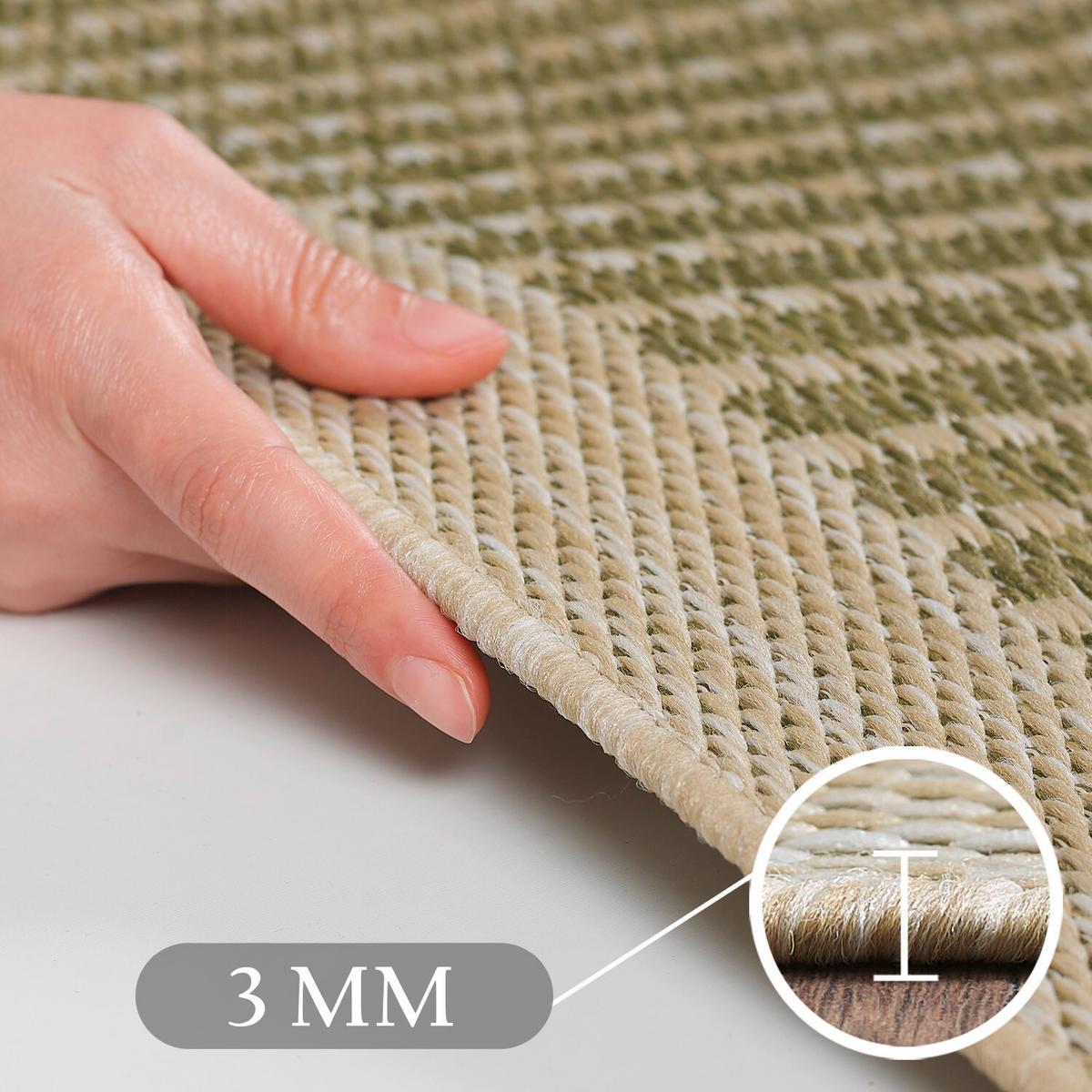 Outdoor-Teppich Giza Grün 120x170 cm, In- & Outdoor - Grün, Basics, Textil (120/170cm) - Novel