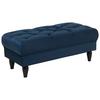 Hocker Cupido - Schwarz/Dunkelblau, Design, Textil (110/44/56cm) - MID.YOU