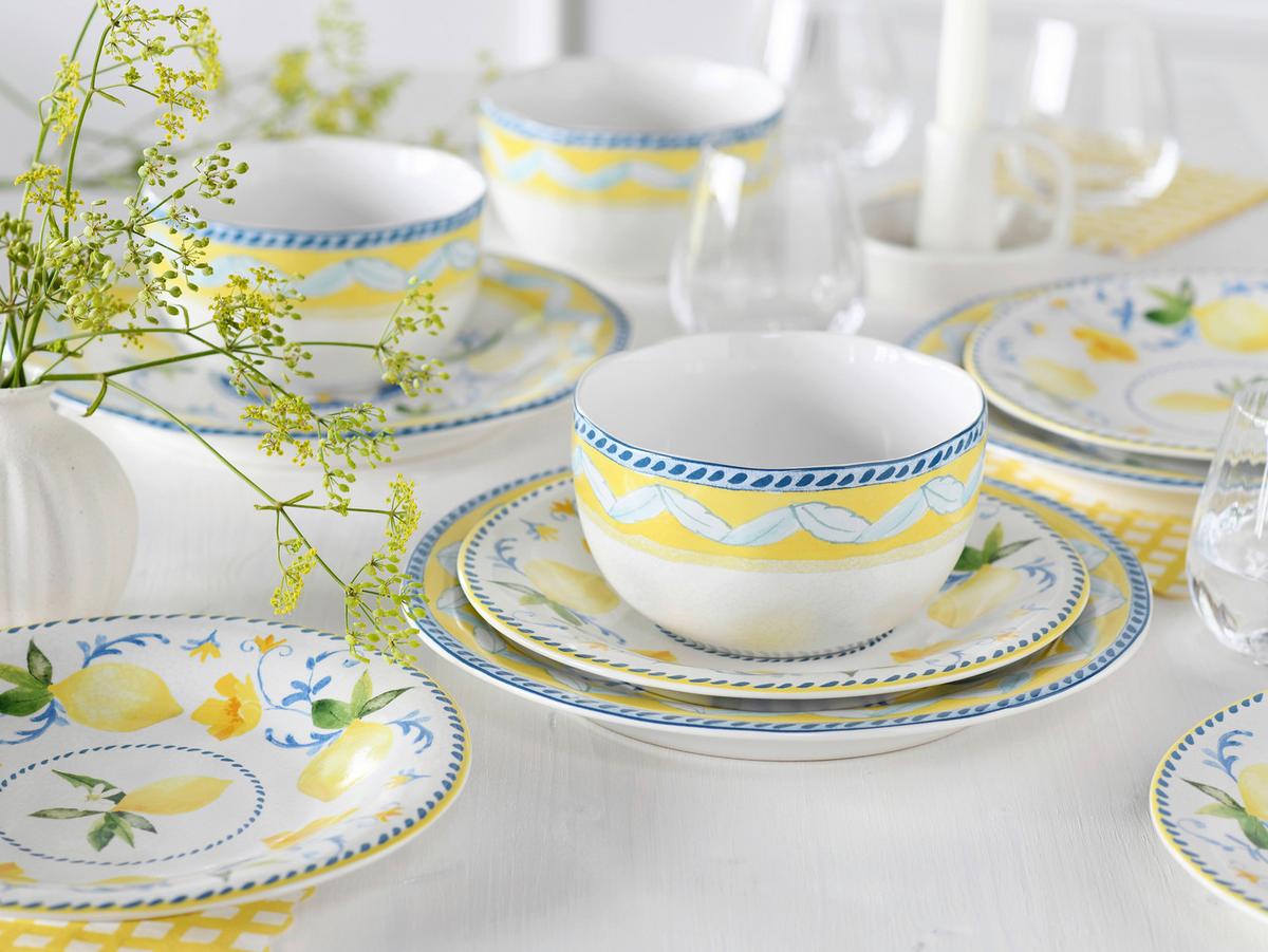 Tafelservice Lemona 12--Teilig., Multicolor - Multicolor, Basics, Keramik - Creatable