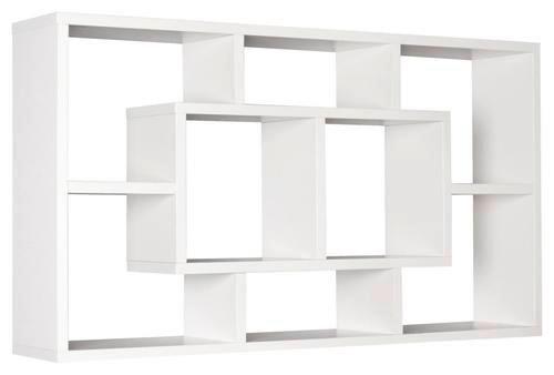 Wandregal Dekor Alex 85 cm Weiß