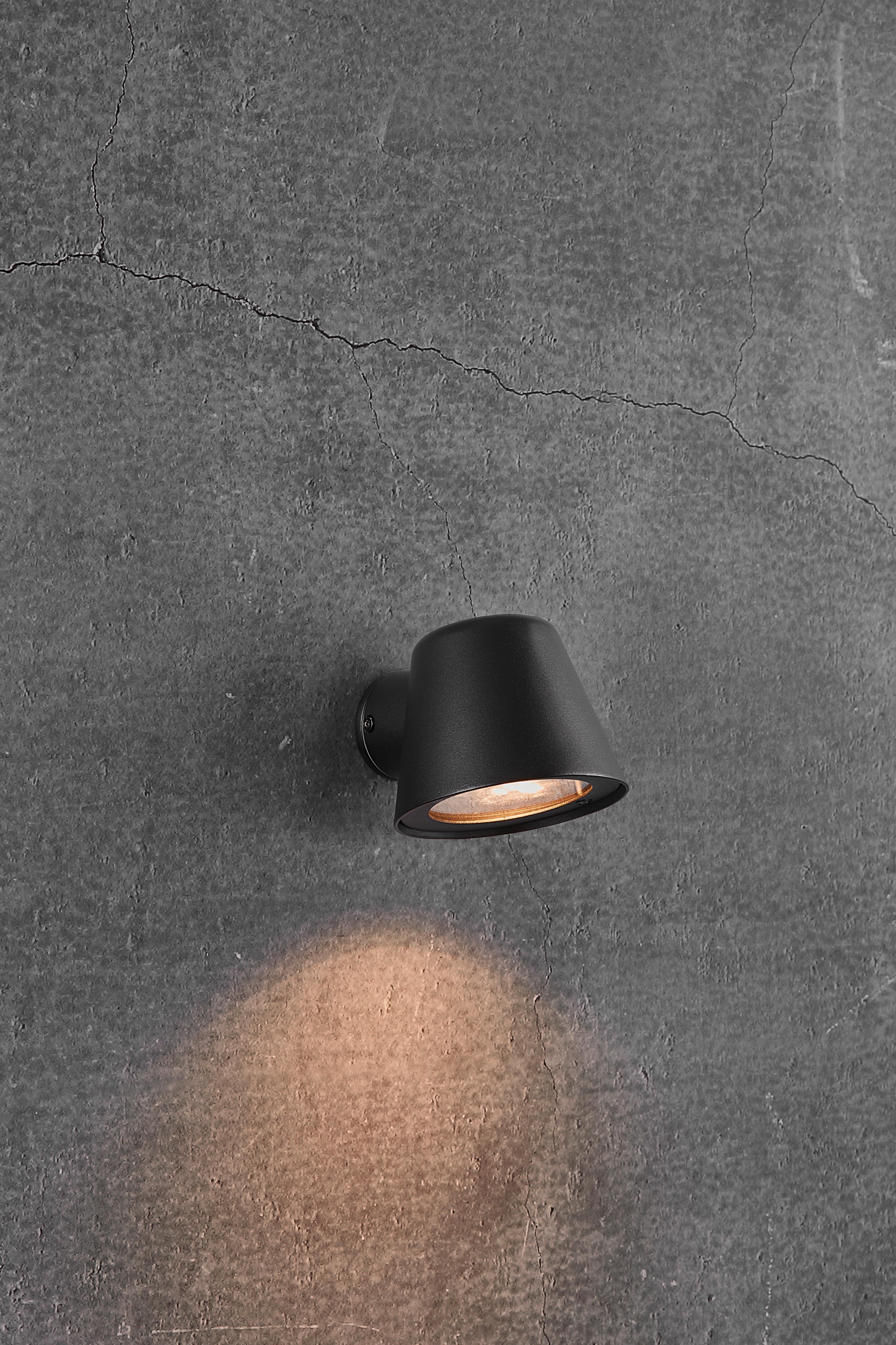 Außenwandleuchte Schwarz L: 11,7 Cm - Schwarz, Design, Metall (11,7/10,5/14,7cm) - Nordlux