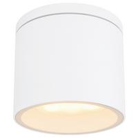 LED Außenleuchte Alcala 11 Watt Aluminium, Deckenmontage - Klar/Weiß, Basics, Glas/Metall (10,8/9,6cm) - Globo