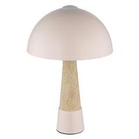 Tischleuchte Exkl. 1xe27, 40w - Champagner/Beige, Design, Kunststoff/Metall (25/36,5cm) - Globo