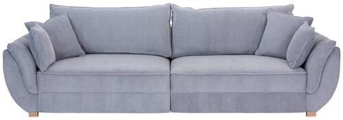 Big Sofa mit Schlaffunktion Guarda B: 301 cm Hellgrau - Hellgrau/Naturfarben, MODERN, Textil (301/92/114cm) - Luca Bessoni