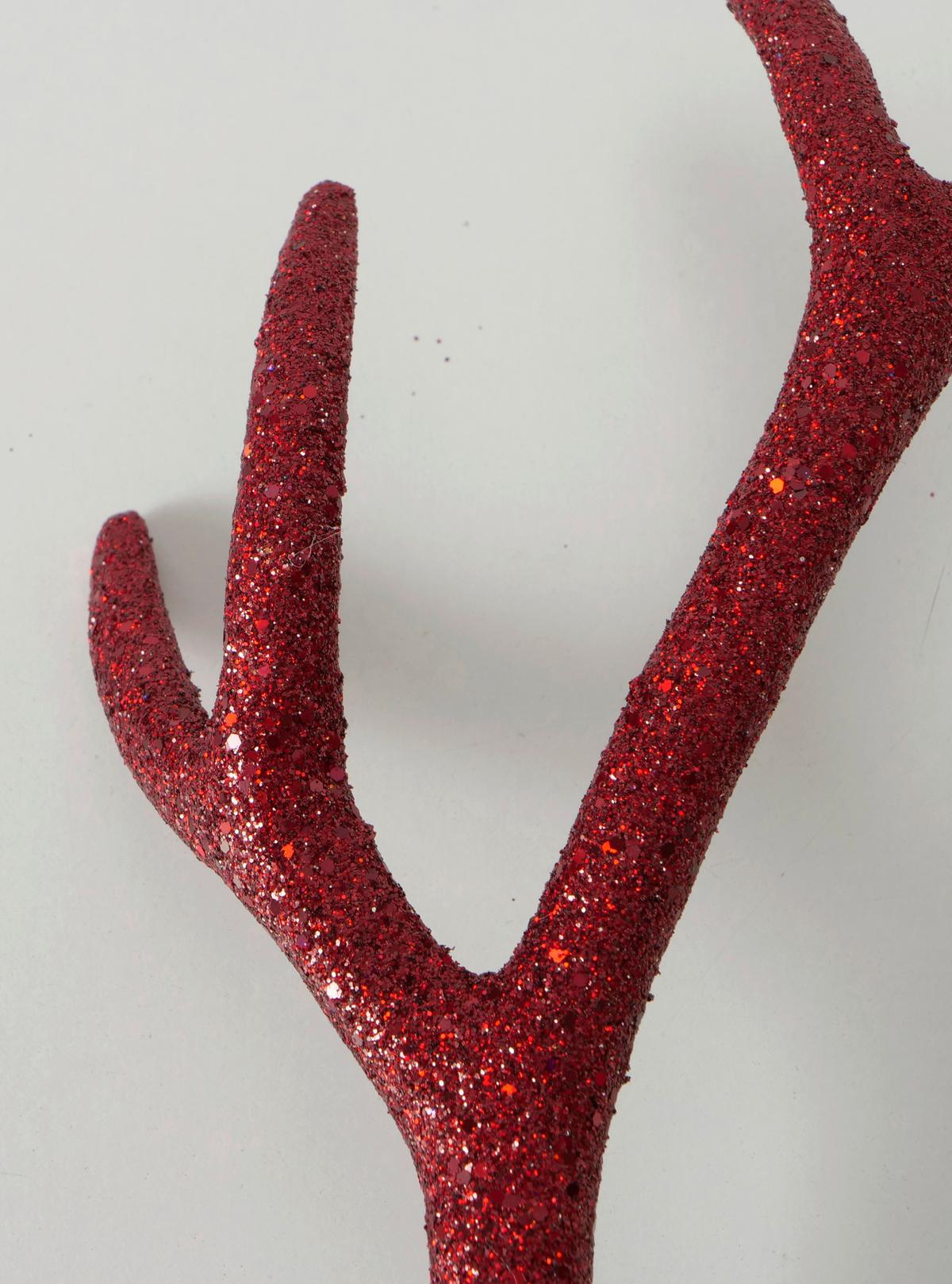 Weihnachtsdeko Geweih Kunststoff 2 Stk. - Basics, Kunststoff (16/30cm)