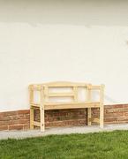 Holzbank perfekt für zwei Personen Holzbank perfekt für zwei Personen