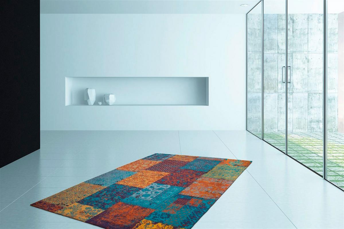 Flachwebteppich Symphony 160 Multicolor, 120x170 cm - Multicolor, KONVENTIONELL, Textil (120/170cm)