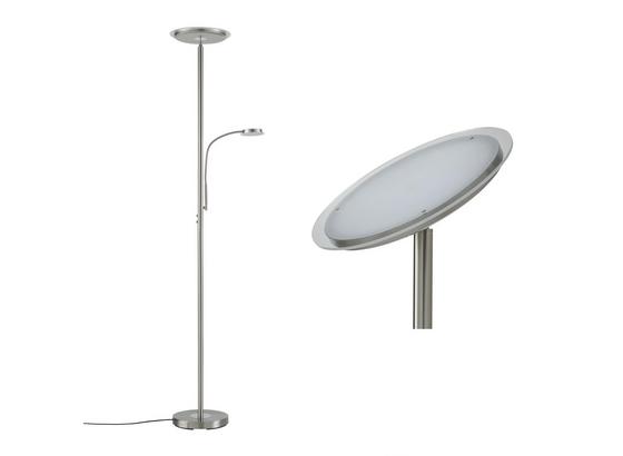 Led Stojací Lampa Hans - barvy niklu, Konvenční, kov (30/30/181cm) Led Stojací Lampa Hans - barvy niklu, Konvenční, kov (30/30/181cm)