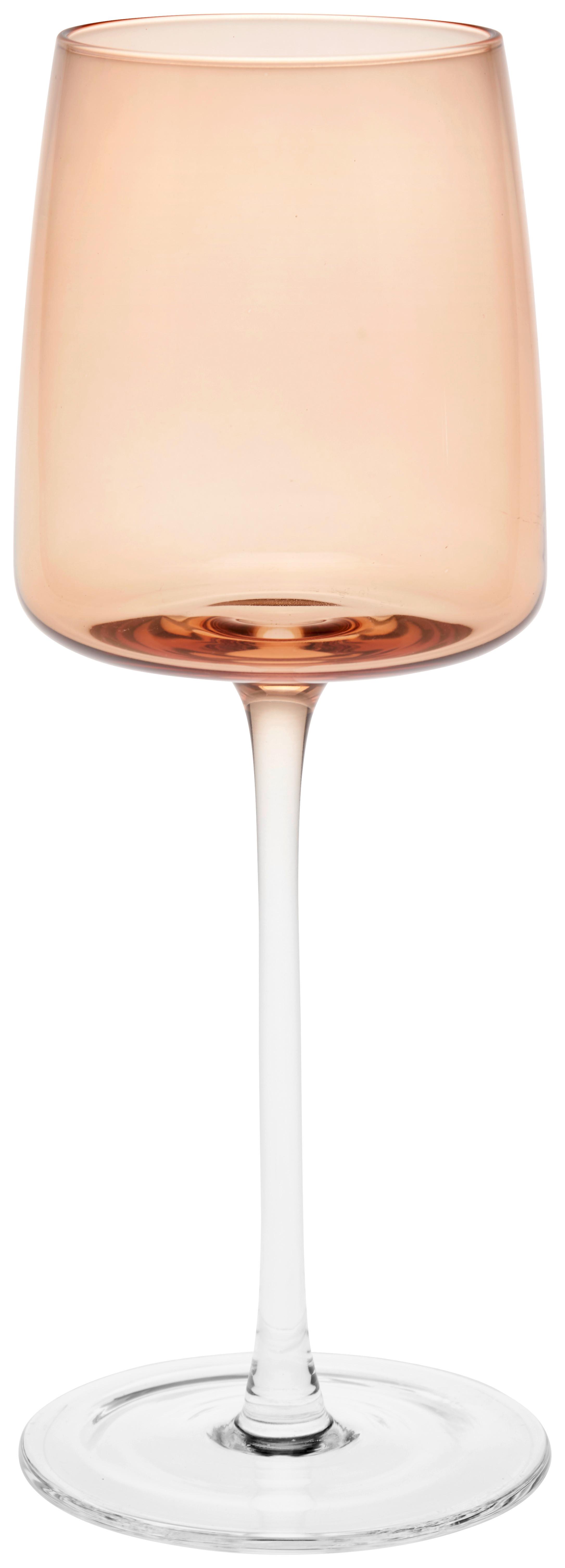 Rotweinglas Kupferfarben Atlanta, ca. 520 ml - Klar/Kupferfarben, MODERN, Glas (9/25cm) - James Wood