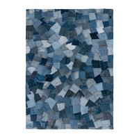 Flachwebteppich My Denim Pocke 465 Blu 160x230 - Blau, Basics, Textil (160/230cm) - Obsession