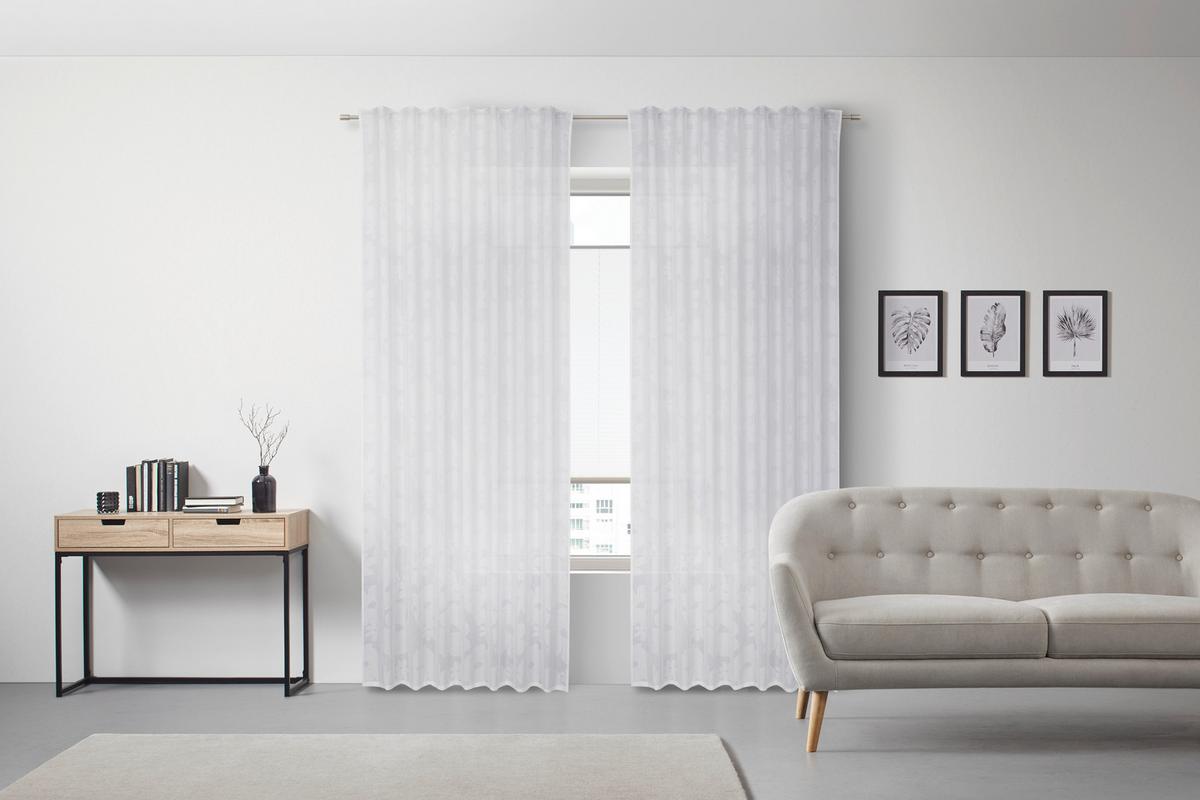 Hotový záves JANNIKA - biela, Romantik / Landhaus, plast (140/245cm) - Bessagi Home