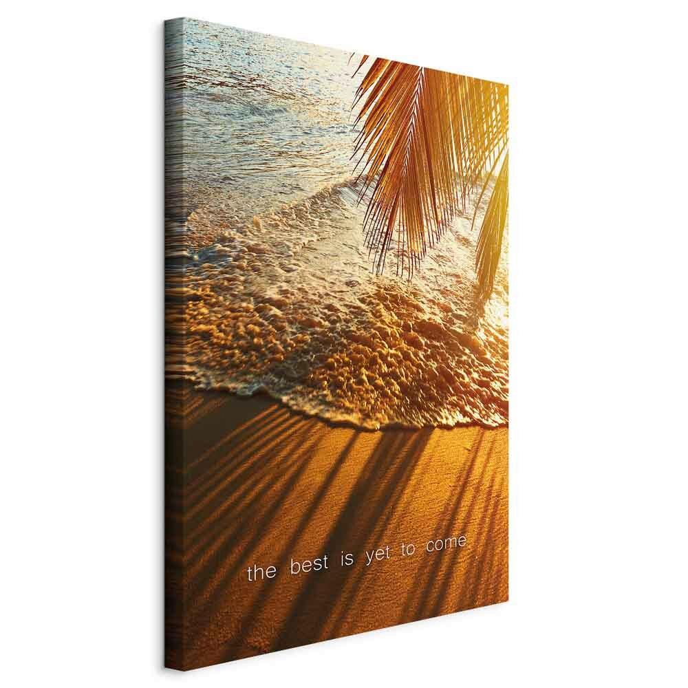 Leinwandbild Sahara Pastellblau B: 40 Cm - Pastellblau/Sahara, Basics, Holzwerkstoff/Textil (40/60/1.2cm) - artgeist