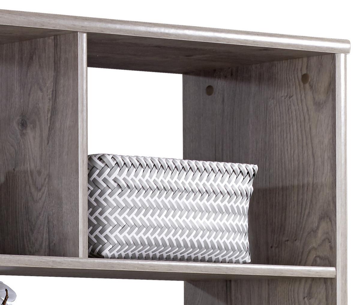 Regal mit Laden Meggy B 140cm, Ribbeck Eiche Dekor - Eiche grau, MODERN, Holz (140/184/32cm)