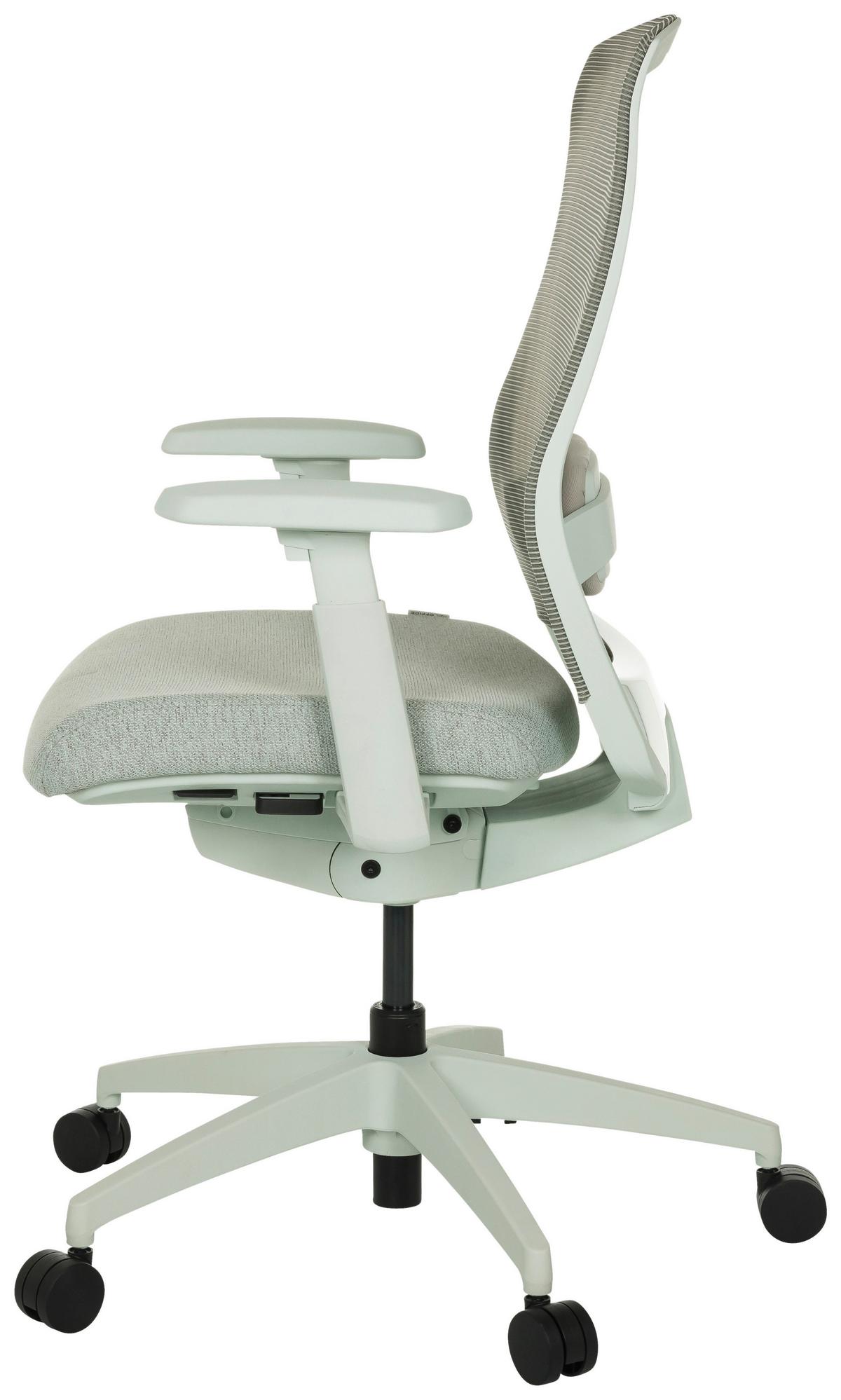 Drehstuhl Colore Grau B: 65 cm - Grau, MODERN, Kunststoff/Textil (65/95 - 103/70cm) - MID.YOU