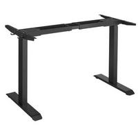 Schreibtischbeine Schwarz B:107,5-175 cm, H: 69-115 cm - Schwarz, Basics, Metall (107,5-175/69-115/60cm) - Boxxx