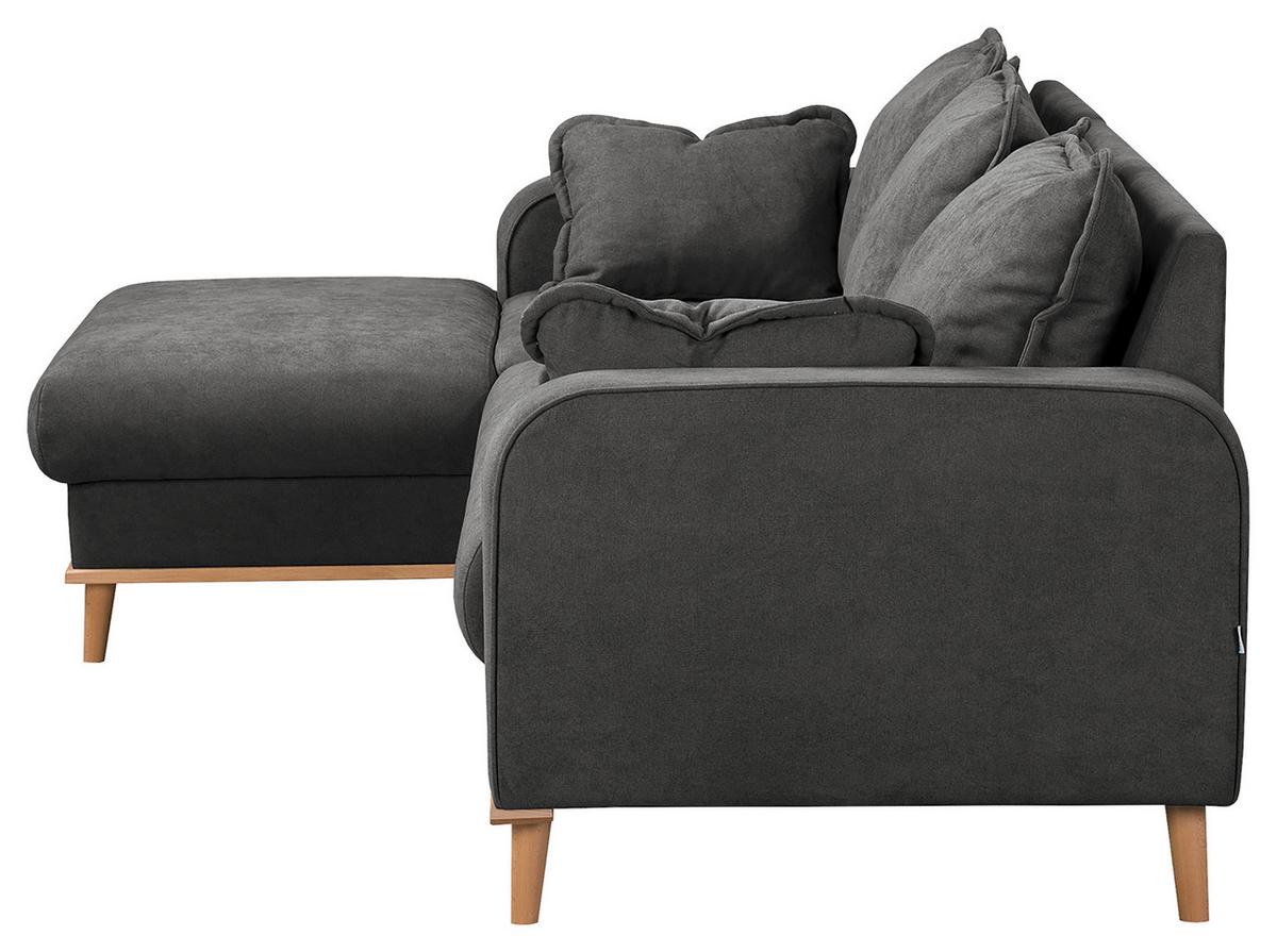 Ecksofa Beata Beige S: 150x230 cm - Wengefarben/Beige, Design, Textil (150/230cm) - Livetastic
