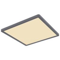Led Mennyezeti Lámpa Yesenia - grafitszürke/opál, Modern, műanyag (29,4/29,4/2,5cm) - Luca Bessoni