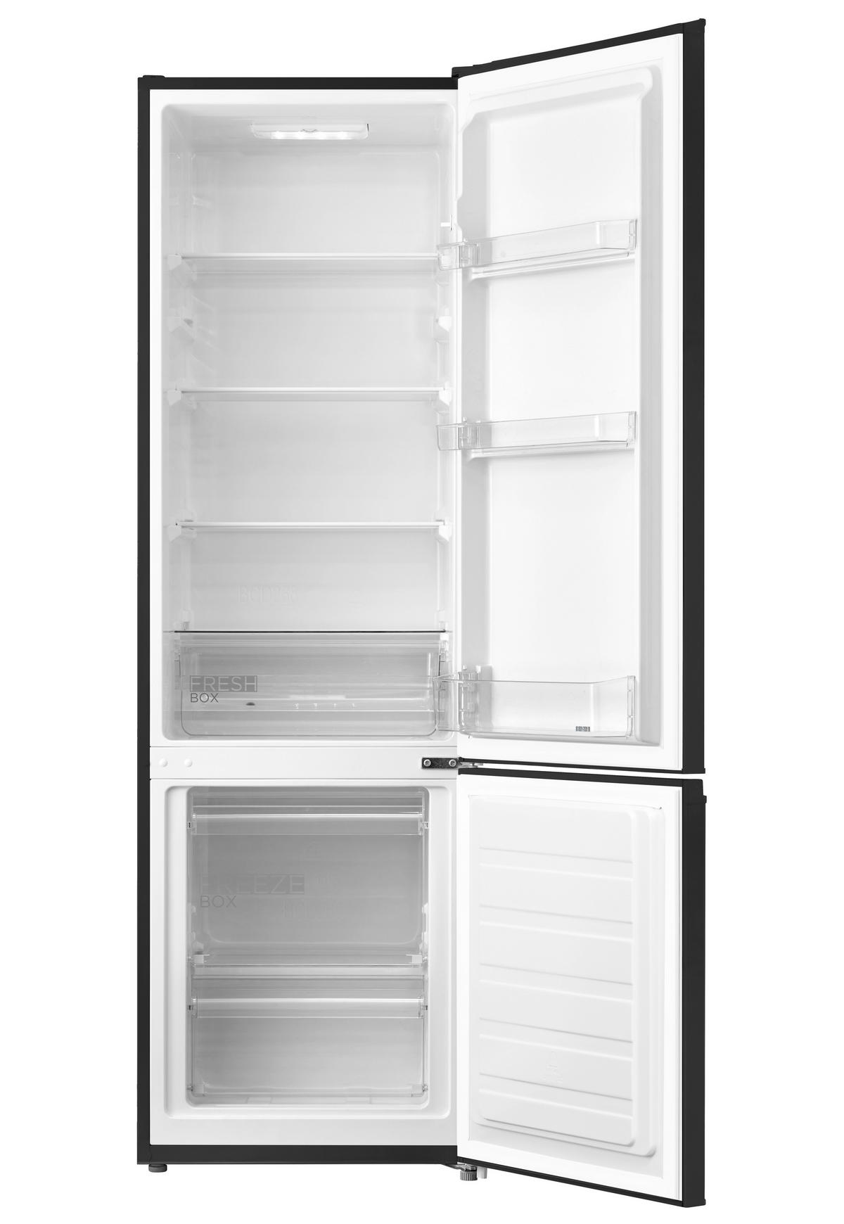 Kühl-Gefrier-Kombi RCB359BL2 Nutzinhalt gesamt ca. 262 L - Schwarz, Basics, Kunststoff/Metall (56,8/177,3/54,7cm) - Comfee