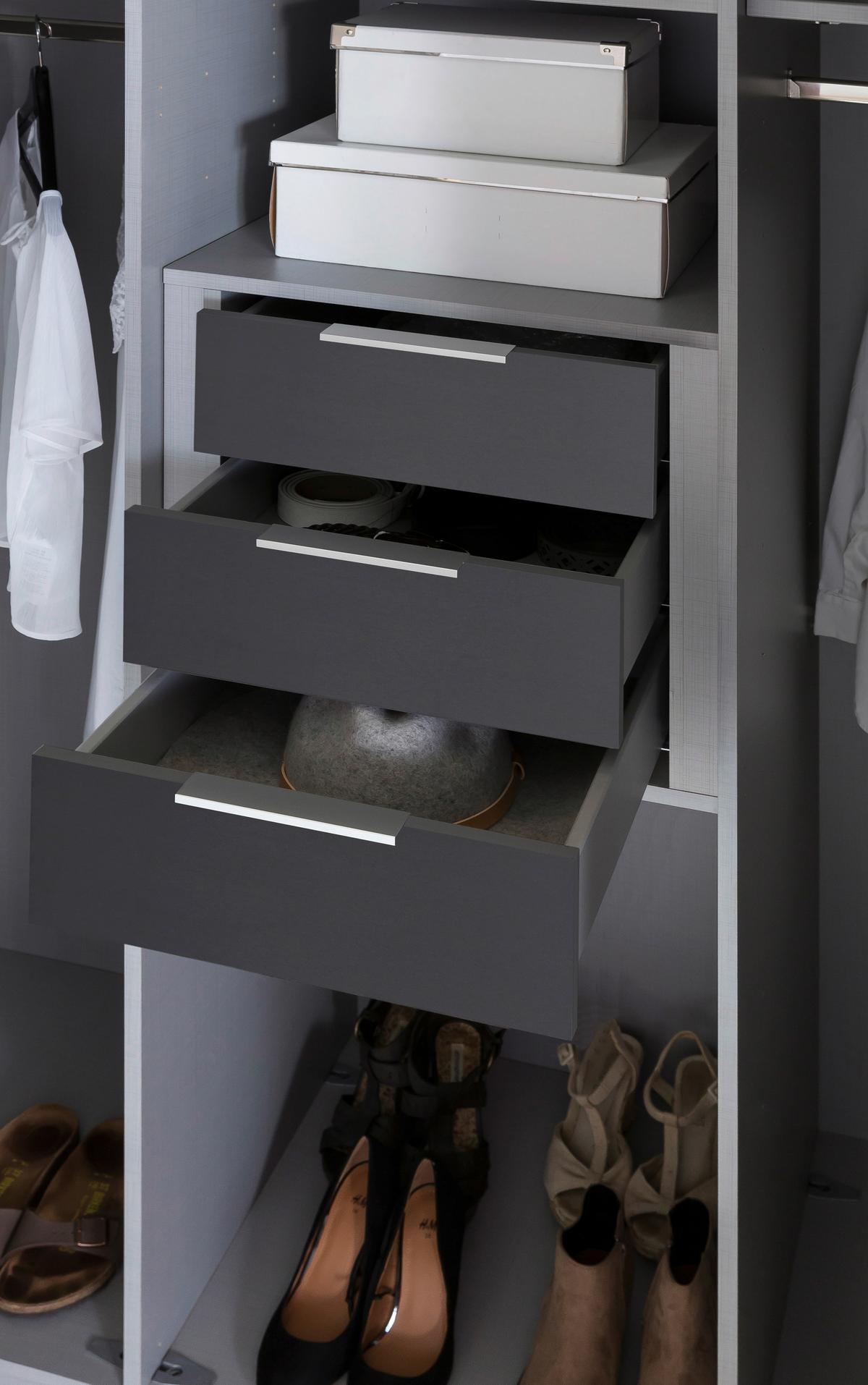 Schubkasteneinsatz Schubkasteneinsatz - Grau, MODERN, Holzwerkstoff (43/51/50cm) - MID.YOU