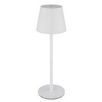 Akku-Tischleuchte 58488w Verschlusslicht - Weiß, Design, Kunststoff/Metall (10,6/36cm) - Globo