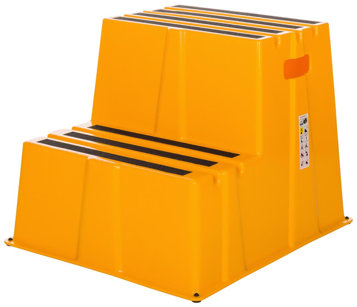 Tritthocker Tio-E2 - Gelb, Basics, Kunststoff (57/51/65cm) - MID.YOU