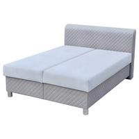 Kárpitozott Ágy Liam 160/200 Cm - szürke, Romantik / Landhaus, textil (160/200cm)