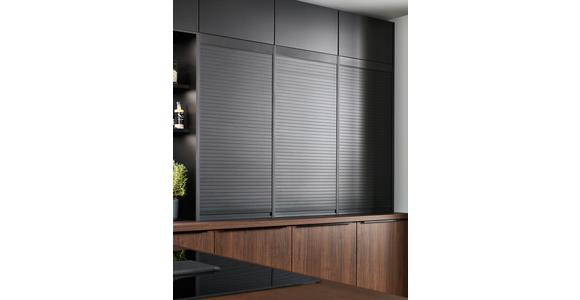 Einbauküche Riga Frei Planbar Modern, Grifflos - Eichefarben/Anthrazit, MODERN, Holzwerkstoff - Vertico