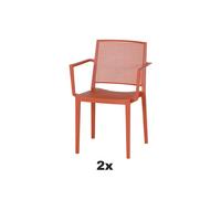 Stapelstuhl T20097 - Rot, Basics, Kunststoff (46/80/56cm) - Siena Garden