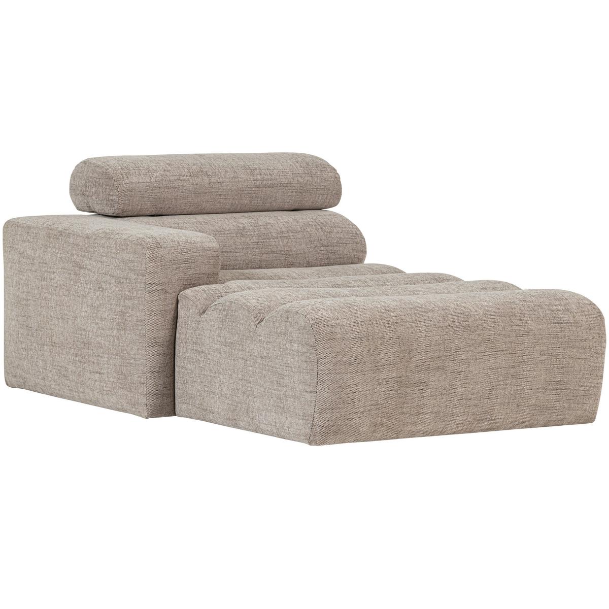 SOFAELEMENT Novi Naturfarben B: 109cm - Schwarz/Naturfarben, Design, Textil (109/86/173cm) - Livetastic
